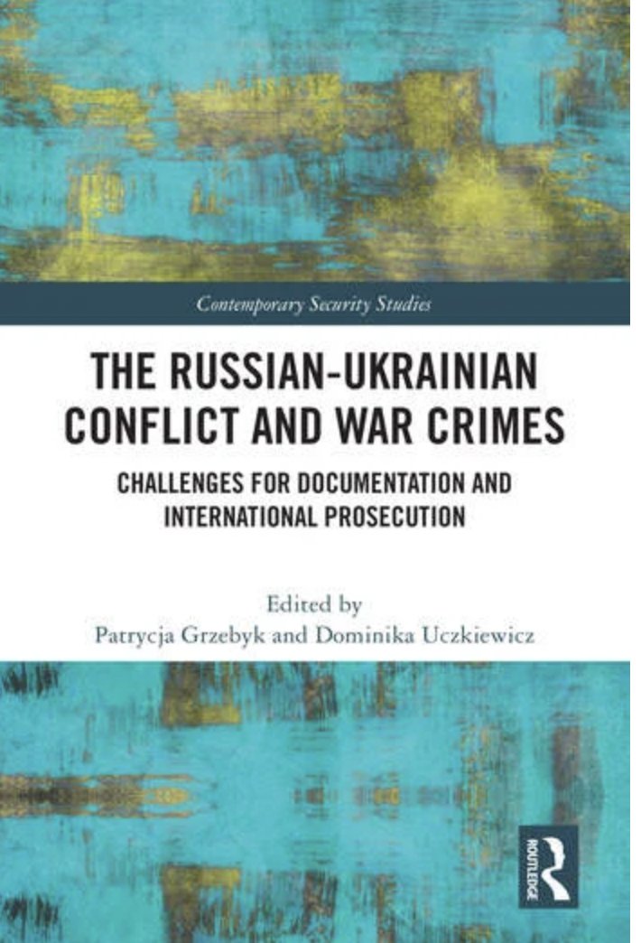 The book "The Russian-Ukrainian Conflict and War Crimes Challenges for Documentation and International Prosecution" is now fully available in open access thanks to Routledge!
You can download the book or read it online at
taylorfrancis.com/books/oa-edit/…
