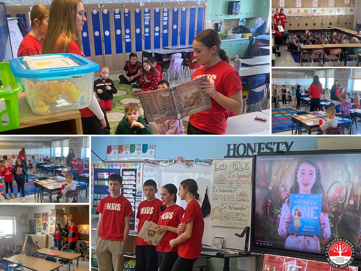 As our Week of Kindness continues, members of Lancaster Middle School’s NJHS visited Como Park Elementary to share the joy of reading and create heartfelt cards for local heroes—firefighters, police, EMTs, veterans, and more. Spreading gratitude, one act of kindness at a time!