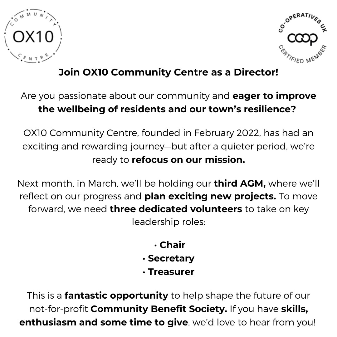 OX10 Community Centre tweet media