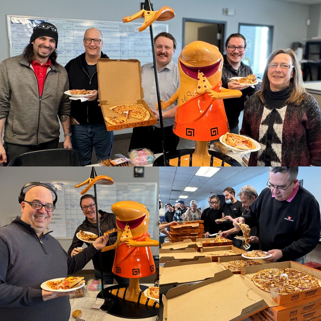PrideSignsltd's tweet photo. 🍕 PIZZA DAY SUCCESS! 🍕 Fueling up the team with a mountain of deliciousness from our friends at Little Caesars!  Gotta love supporting our customers AND enjoying a mid-week treat. 

@littlecaesars #PizzaDay #LittleCaesars #TeamFuel #SupportLocal https://t.co/s7CJIym8zv
