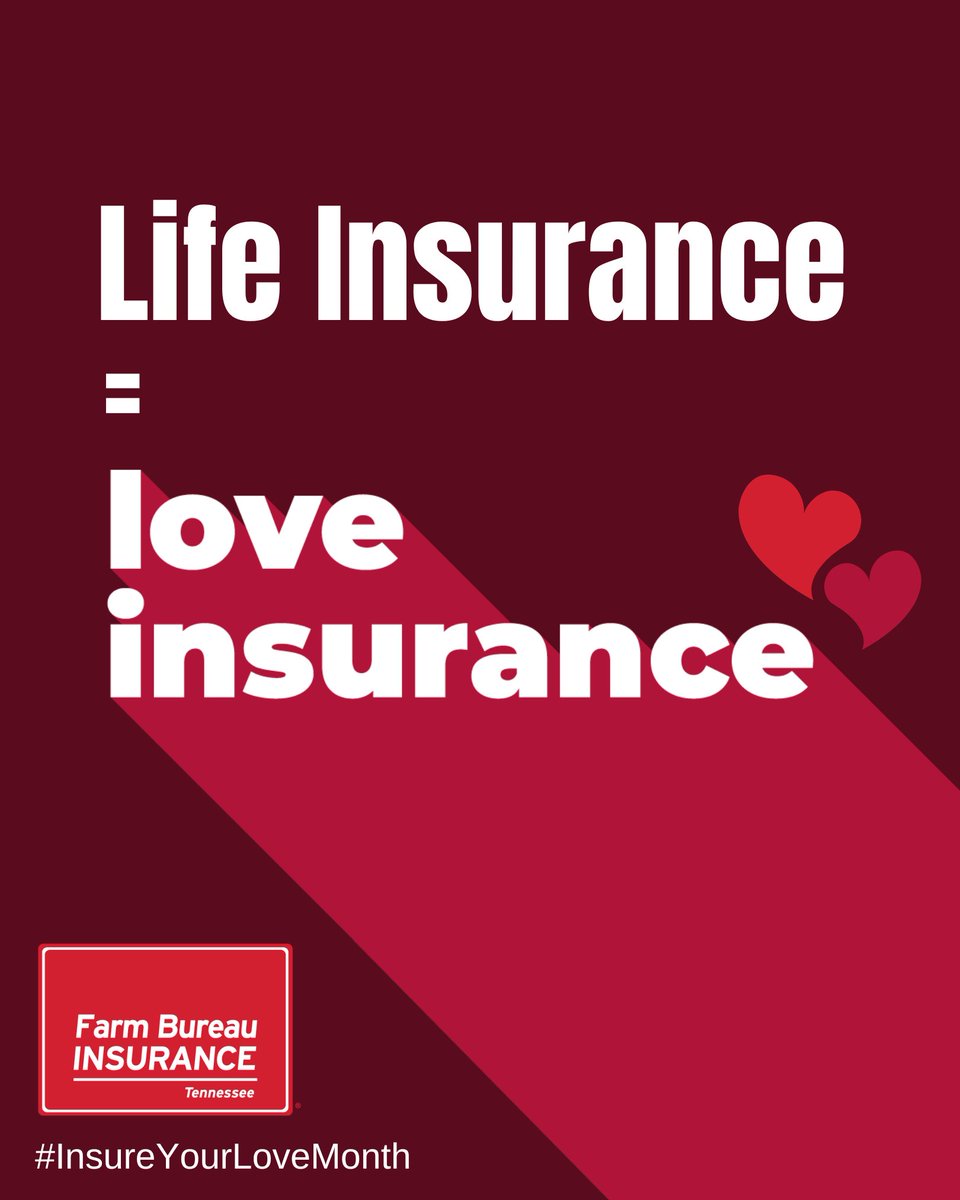 FarmBureauKnox's tweet photo. Insure Your Love Month is a great time to discuss life insurance needs with your loved ones! Let our team help you navigate life's uncertainties with confidence. 

Life Insurance = Love Insurance ❤️ #FBITN #InsureYourLove https://t.co/z145OGfMTL