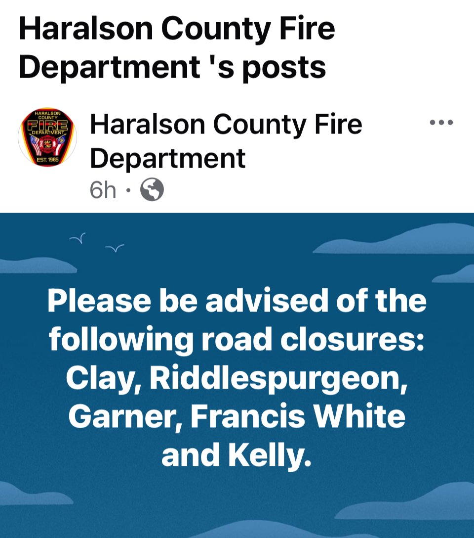 HaralsonSheriff's tweet photo. A reminder, there are still multiple roads closed across the county due to the heavy rains/flooding. 

#ClosedRoads
#HCSO https://t.co/AG03ZCn6eV