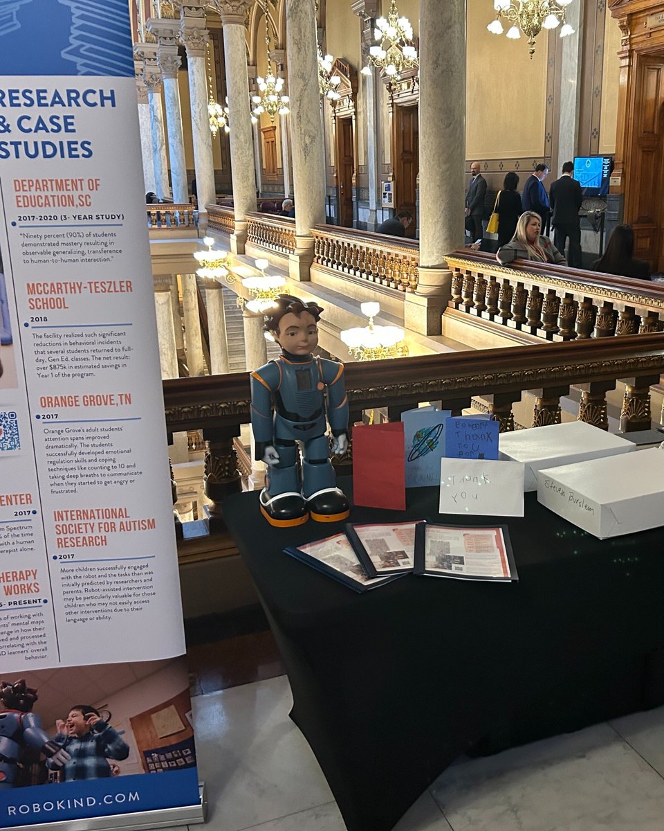 robokind's tweet image. We had an amazing time yesterday at the Rural Caucus meeting, connecting with the legislators who help bring our program to schools across the state.

#RoboKind #ICASE2025 #SpecialEducation #InnovationInEducation #TeacherChampions