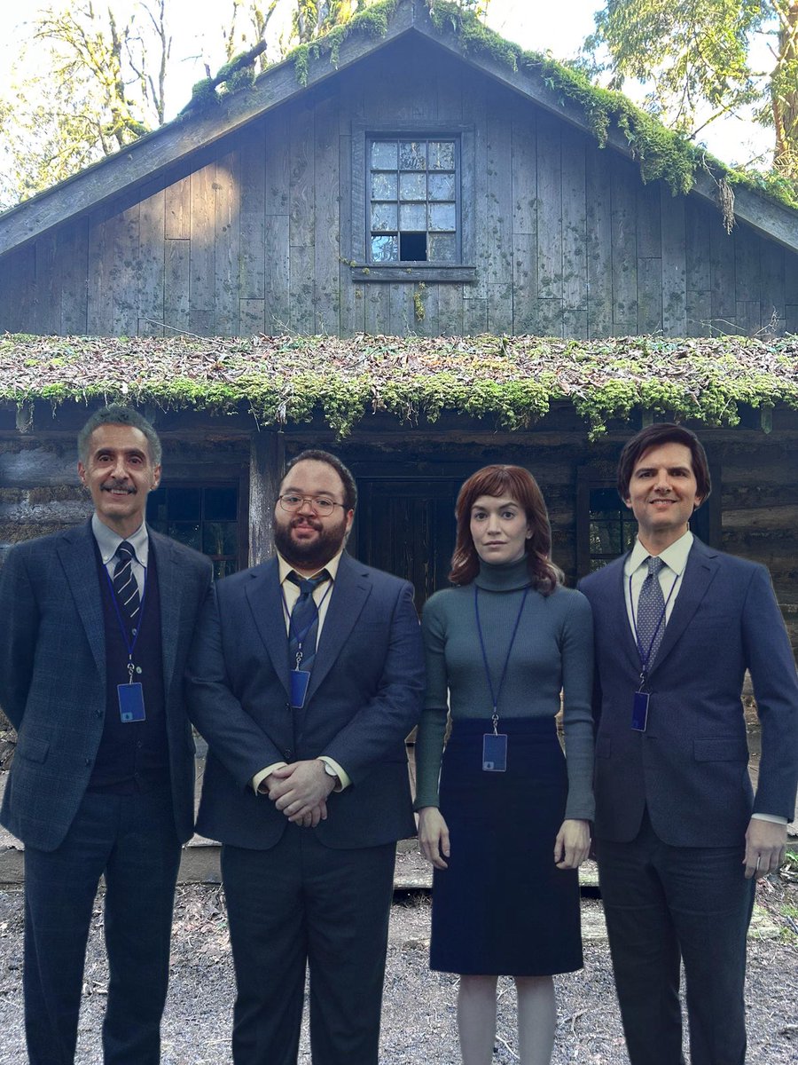 616NATSROMANOFF's tweet image. i put the mdr crew in front of the yellowjackets cabin 😁