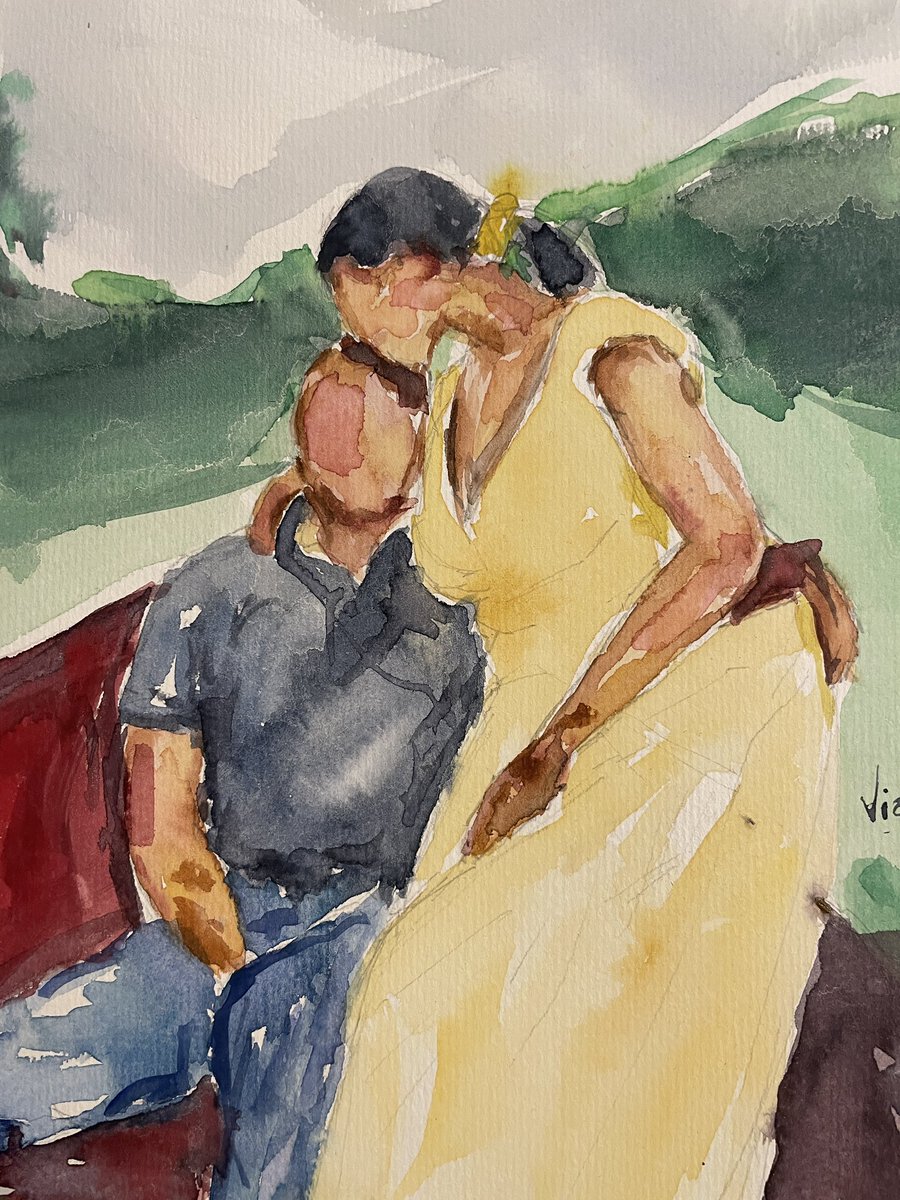 _toriaoni's tweet photo. In the spirit of Love ❤️ 
Watercolor on Paper
2025/ https://t.co/qmGY4swmbh