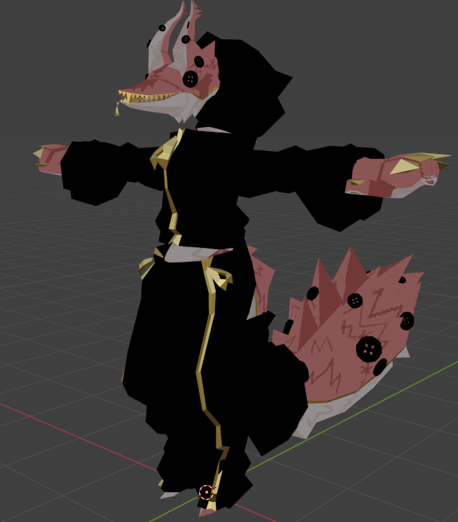 fish_i3D's tweet photo. Quick update! I'm going to take a pause on working on Roblox UGC for a bit so I can focus more on finishing up my first VRChat species, the Zipperhound! I've received a lot of support for it in the past, so I'm gonna try to use my newfound energy for modeling to complete it. :-) https://t.co/XkiDVB41vi
