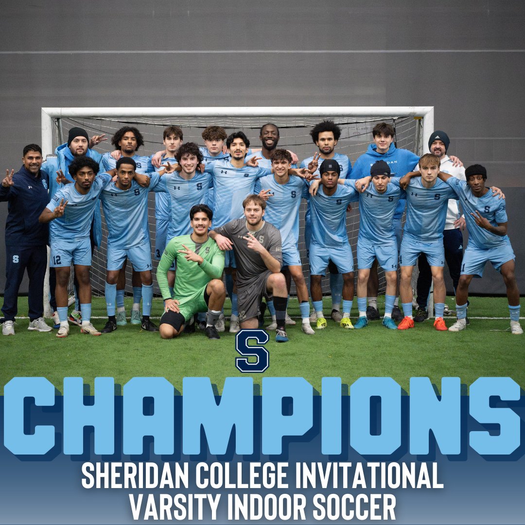 Back-to-back Champions! 🏆⚽

Our Varsity Men's indoor soccer team defended their Sheridan College Invitational title in style, winning for the second year in a row! 🥇🔥

They secured the thrilling victory over Conestoga in penalty kicks!

Congrats Bruins! 🐻💙👊⚽️