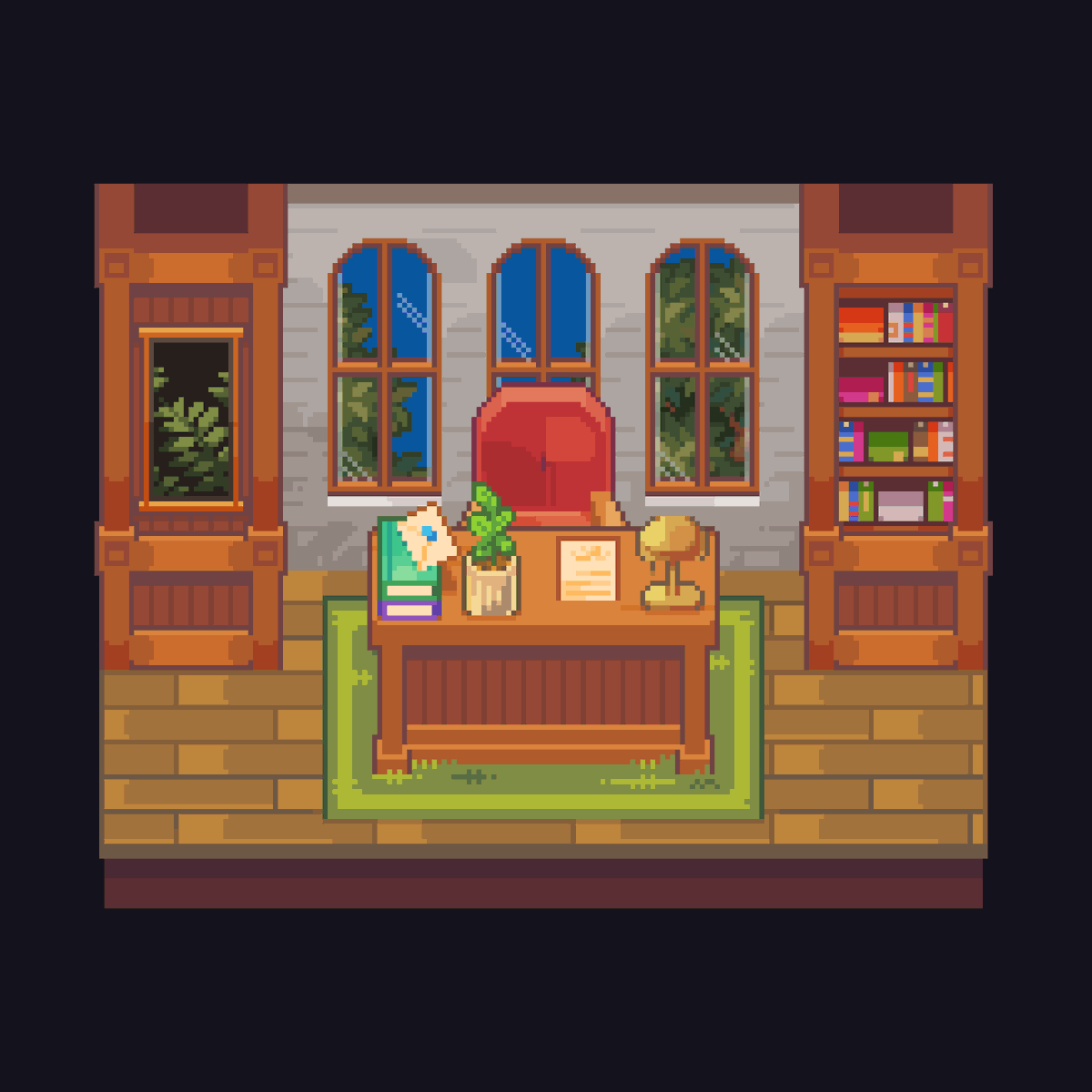 vnticpixels's tweet photo. Small cozy office... #pixels https://t.co/jz9ZzNMKWN