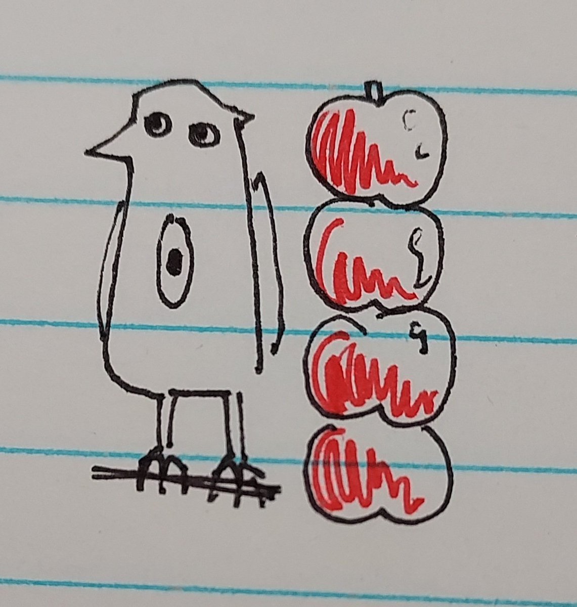 ms. gopher wood is 4 apples tall