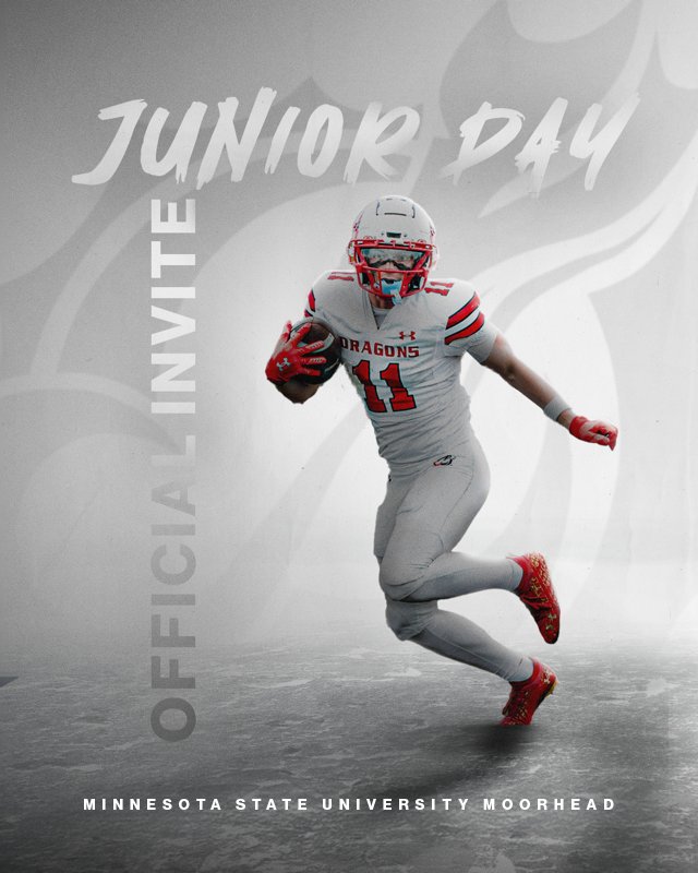 Thank you <a href="/needhamchris_/">Chris Needham</a> for the Junior Day invite! <a href="/msum_football/">MSUM Dragon Football</a>