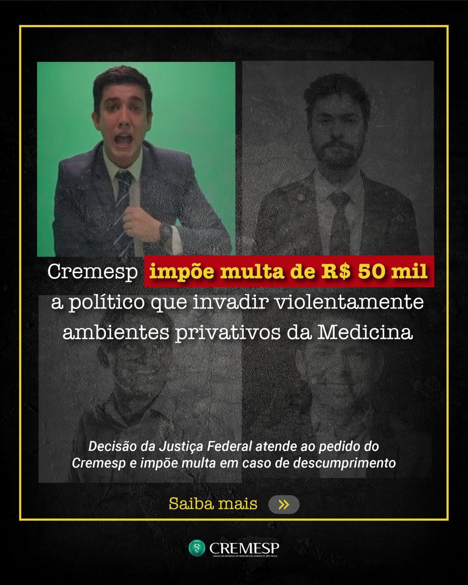 Cremesp tweet media