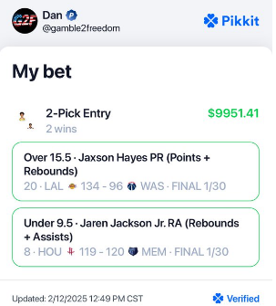 gamble2freedom's tweet photo. I turned $10 into $10,000 on Underdog Streaks! 💰

Here’s exactly how I did it using @OddsJam in just 20 minutes a day.👇🏽🧵 https://t.co/UUD06sfvi1