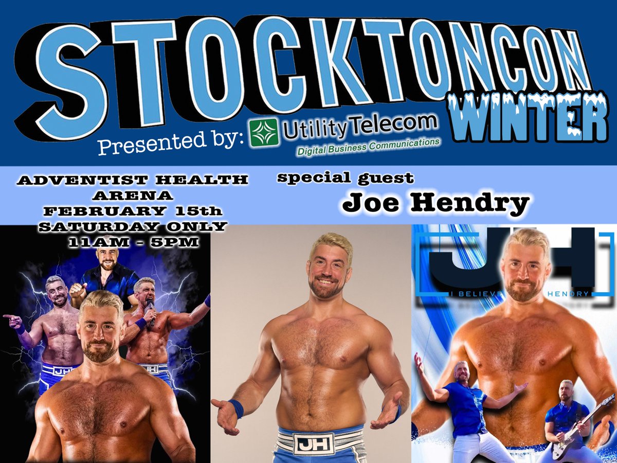 Lodi Comic Con Spring - Saturday, May 10th!! (@stocktoncon) on Twitter photo Come meet <a href="/joehendry/">Joe Hendry</a> this Saturday at StocktonCon Winter, presented by <a href="/UtilityTel/">Utility Telecom</a>. StocktonCon Winter is both Saturday and Sunday from 11am-5pm, but Joe will be there on Saturday only!
Here is the link to pre-sale tickets for Joe's meet and greet.
bit.ly/JoeHendrySCWin… Come meet <a href="/joehendry/">Joe Hendry</a> this Saturday at StocktonCon Winter, presented by <a href="/UtilityTel/">Utility Telecom</a>. StocktonCon Winter is both Saturday and Sunday from 11am-5pm, but Joe will be there on Saturday only!
Here is the link to pre-sale tickets for Joe's meet and greet.
bit.ly/JoeHendrySCWin…