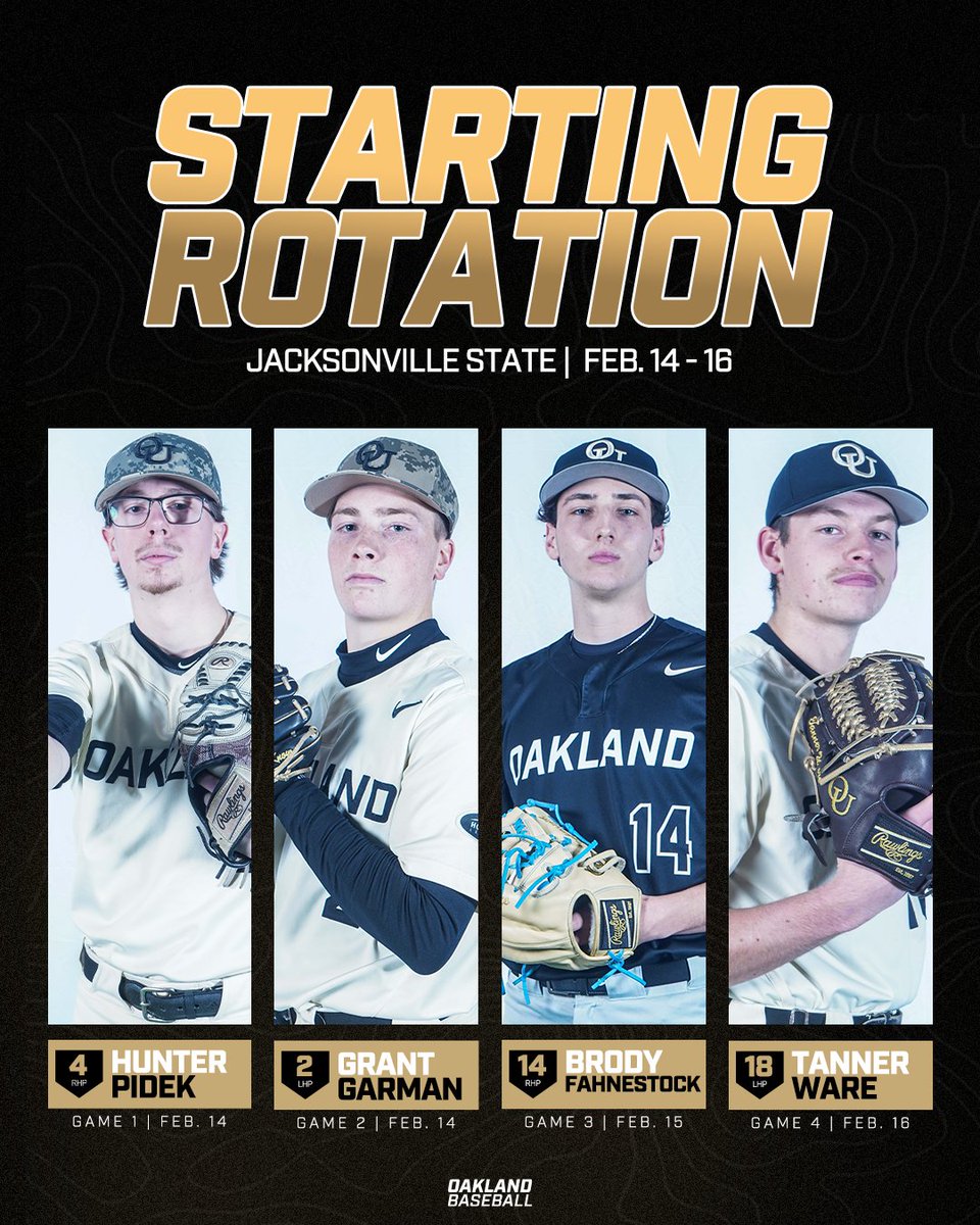 How we're looking for our four-game series!