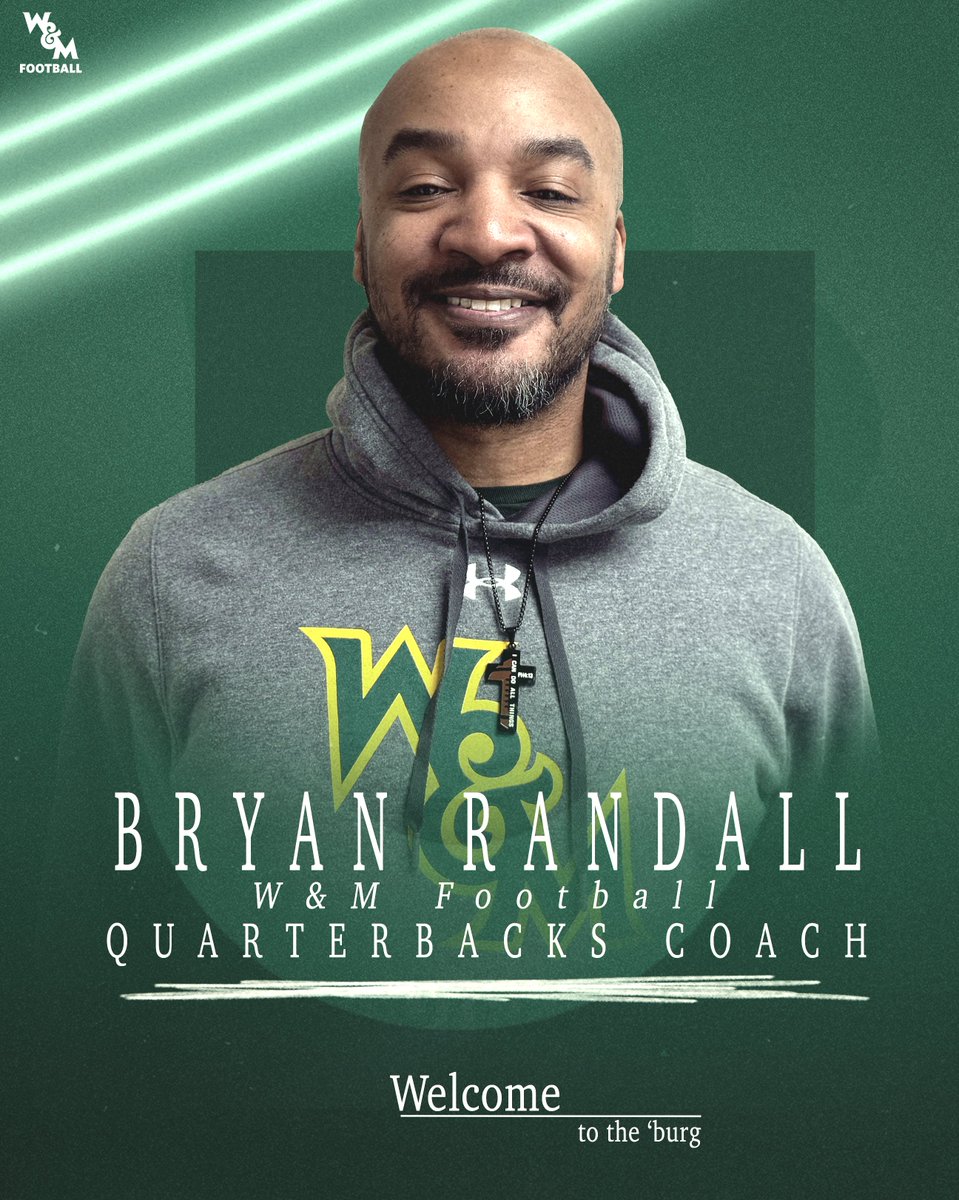 𝐁𝐫𝐲𝐚𝐧 𝐑𝐚𝐧𝐝𝐚𝐥𝐥 𝐉𝐨𝐢𝐧𝐬 𝐖&amp;𝐌 𝐅𝐨𝐨𝐭𝐛𝐚𝐥𝐥’𝐬 𝐂𝐨𝐚𝐜𝐡𝐢𝐧𝐠 𝐒𝐭𝐚𝐟𝐟

📰 go.wm.edu/3ZPH1r

#GoTribe