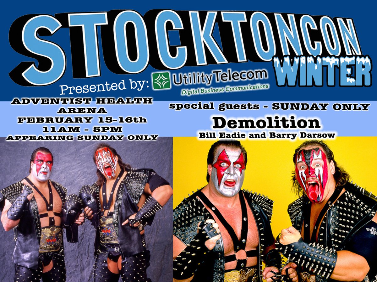 Lodi Comic Con Spring - Saturday, May 10th!! (@stocktoncon) on Twitter photo Come meet Demolition this Ssunday at StocktonCon Winter, presented by <a href="/UtilityTel/">Utility Telecom</a>. StocktonCon Winter is both Saturday and Sunday from 11am-5pm, but Demolition will be there on Sunday only!
Here is the link to pre-sale tickets for Joe's meet and greet.
bit.ly/DemolitionSCWi… Come meet Demolition this Ssunday at StocktonCon Winter, presented by <a href="/UtilityTel/">Utility Telecom</a>. StocktonCon Winter is both Saturday and Sunday from 11am-5pm, but Demolition will be there on Sunday only!
Here is the link to pre-sale tickets for Joe's meet and greet.
bit.ly/DemolitionSCWi…