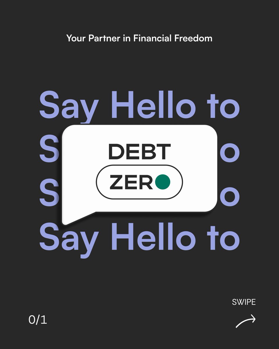 Debtzero_club's tweet photo. Crushing debt starts with a plan.
DebtZero gives you personalized strategies, an easy-to-use payment platform, and the tools you need to take control of your finances. No more guesswork, no more stress just a clear path to financial freedom.
Let’s make it happen.🚀 https://t.co/gmml8nWMnq