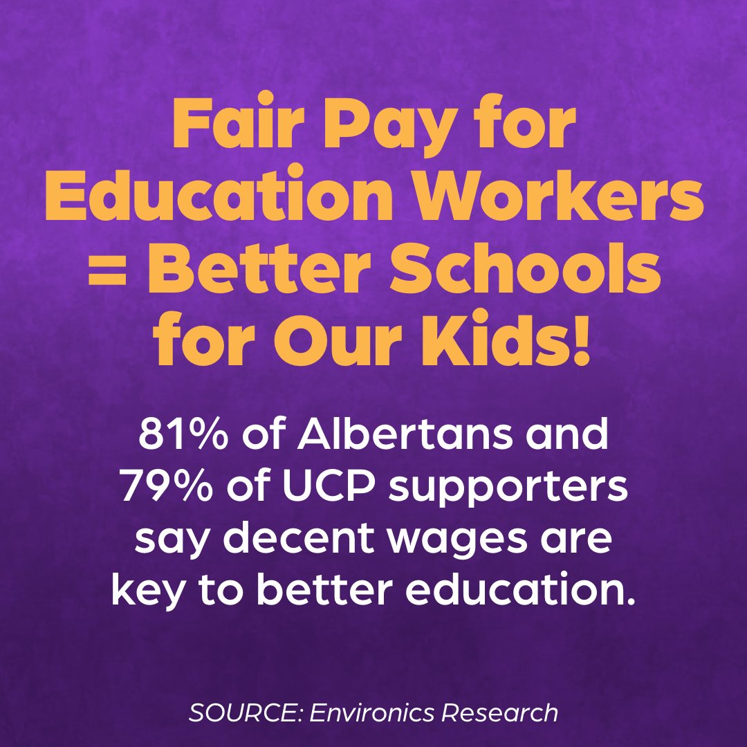 CupeAB's tweet image. Albertans of all stripes agree: fair pay for education workers means better schools for our kids! 
You can find out more and lend a hand to support education by visiting supporteducationworkers.ca 
#abled #abed