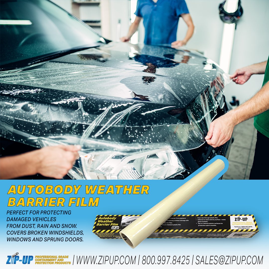 ZipUp_Products's tweet image. Perfect for protecting damaged vehicles. Covers broken windshields, windows, and sprung doors.
📞 𝟴𝟬𝟬-𝟵𝟵𝟳-𝟴𝟰𝟮𝟱 or 📧 𝘀𝗮𝗹𝗲𝘀@𝘇𝗶𝗽𝘂𝗽.𝗰𝗼𝗺

zipup.com/product/autobo…
#automotivefilm #wetherbarrier #wetherbarrierfilm #protactivefilm #weatherprotection #zipupproducts