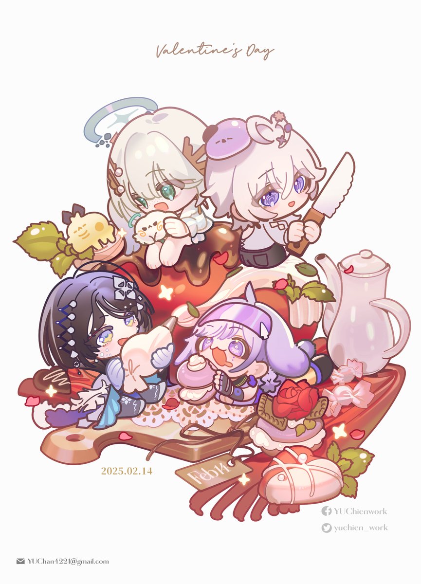 「【情人節】寶包們的手做點心 ⊹⁺₊ꕀ ꕀ ꕀ#oumuArt #kumosuki」|御芊✧ʏᴜᴄʜɪᴇɴのイラスト