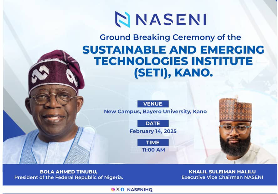 NASENIHQ's tweet image. FG To Conduct Groundbreaking Ceremony of NASENI’s Sustainable and Emerging Technologies Institute in Kano tomorrow 
 
The Federal Government will tomorrow at the New Campus, Bayero University, Kano, conduct the groundbreaking ceremony of the Sustainable and Emerging Technology…