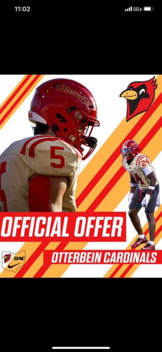 Thankful to annouce I have received my 3rd official offer from Otterbein College! #AGTG