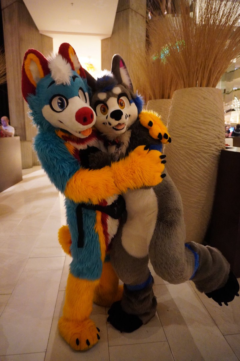 There just aren’t enough silly doggos in the fandom, are there?! 😜💙🐾

🐶: <a href="/fosnak_/">dug</a> 
📸: <a href="/phelix_the_cat/">Phelix @ 🟦☁️</a> at #MFF2024
#MidwestFurfest