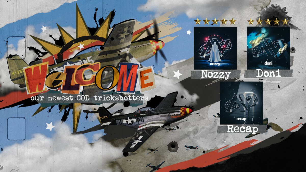 Join us in welcoming our NEWEST Trickshotters to AV8! ✈️

☁️: <a href="/n9zzy/">violet nozzy</a> 
☁️: <a href="/DoniExtract/">Extract</a> 
☁️: <a href="/rec6p/">Recap NE ඞ 🔥</a> 

AVIATE FOREVER.