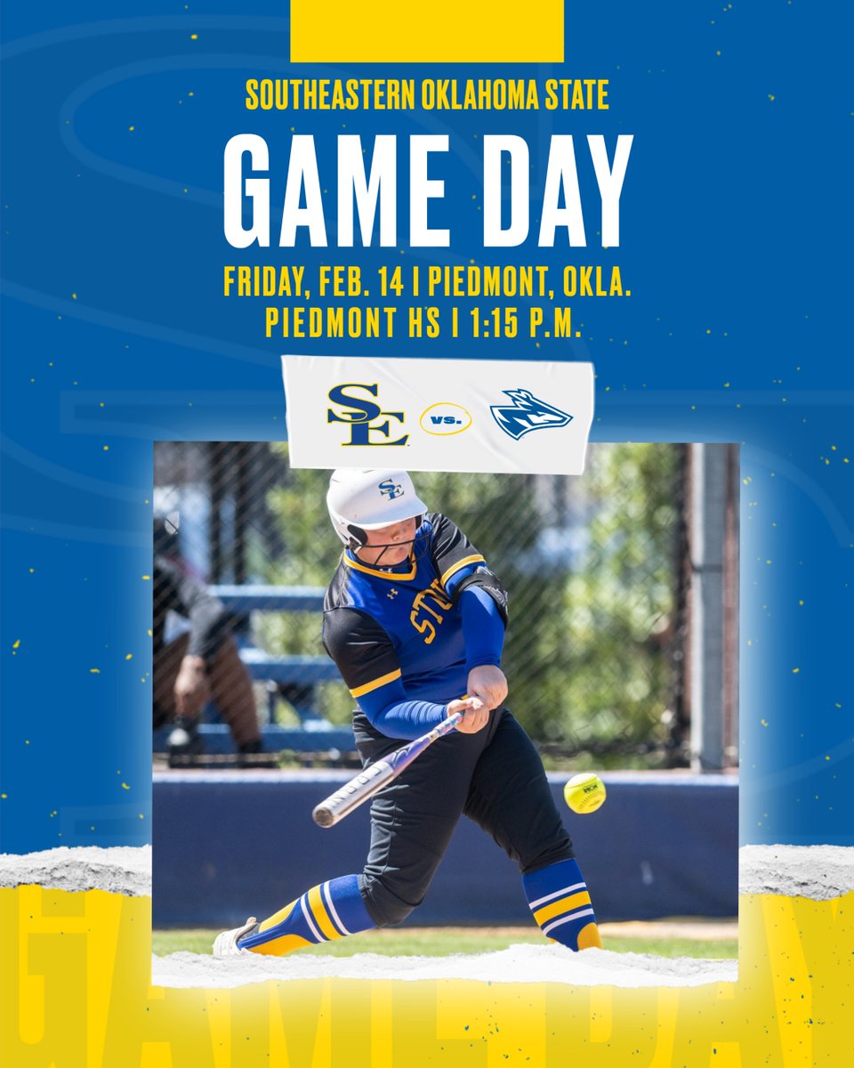 GoSoutheastern's tweet photo. We Play Two Day!

🆚Nebraska-Kearney &amp; No. 8 Rogers State
📍Piedmont and Shawnee
⏰1:15 p.m. &amp; 5:00 p.m.
🔗https://t.co/mdaCGnBd1Y

@SavageStormSB l #GoSoutheastern l #TakeCover https://t.co/41LLDk1CW0