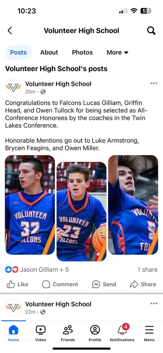 Honored with all conference for twin lakes conference this year.