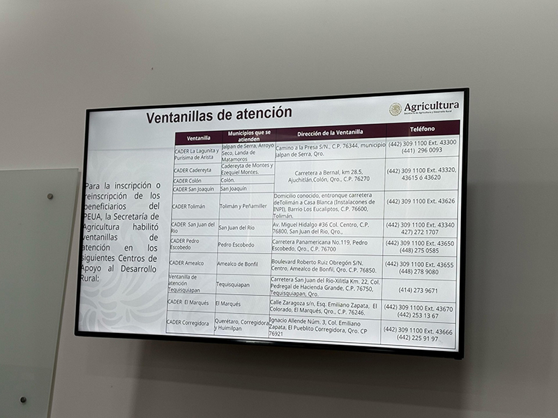 Diputada Sully Mauricio Sixtos impulsa la reinscripción al PEUA en beneficio de los campesinos de Querétaro
*Información enviada de la Oficina de la Diputada <a href="/Sully_Ys/">Sully Mauricio</a> 

legislaturaqueretaro.gob.mx/diputada-sully…