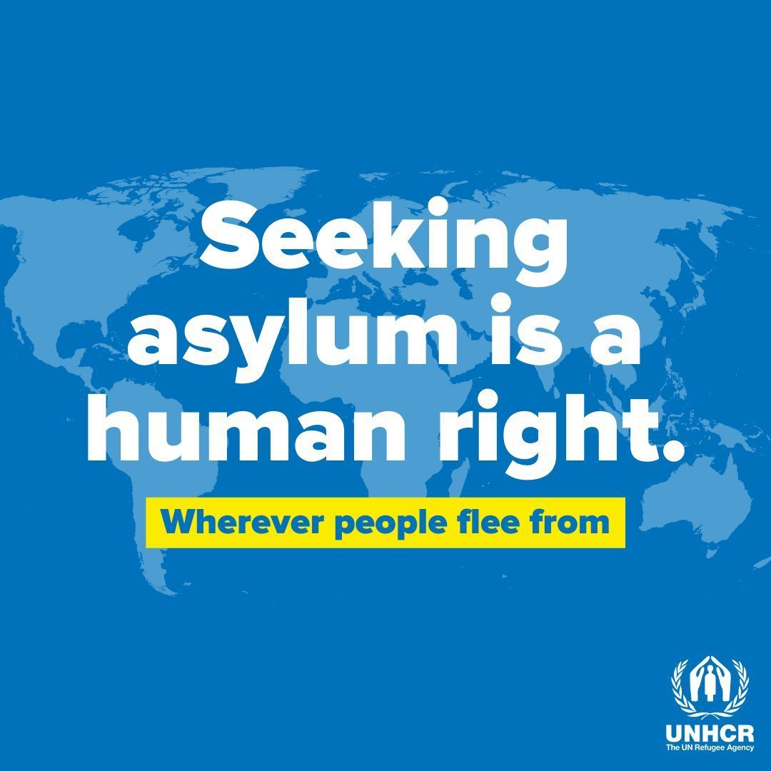Seeking asylum is a fundamental human right for people fleeing violence, persecution, war or disaster.

Everyone has the right to seek asylum.

UNHCR works around the world to support those #ForcedToFlee. 
unhcr.org via <a href="/Refugees/">UNHCR, the UN Refugee Agency</a>