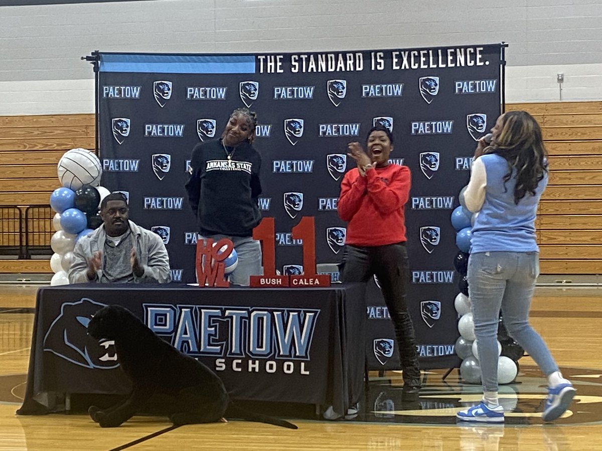 .<a href="/PaetowVball/">Panther Volleyball</a> junior <a href="/CaleaBush_VB/">Calea Bush</a> commits to Arkansas State.