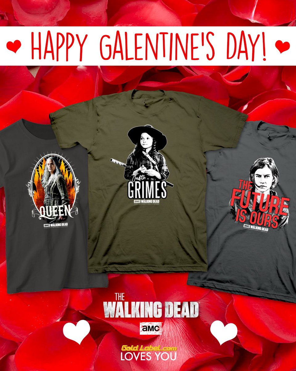 Happy GALentine’s Day! If there was an apocalypse, I’d want to pal up with you ❤️ 
#galentinesday #thewalkingdead #twd #TWDFamily 

😍goldlabel.com/pages/the-walk…