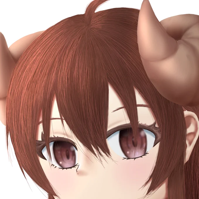 髪の毛はこれ独学なので髪の毛だけは見ていってください…