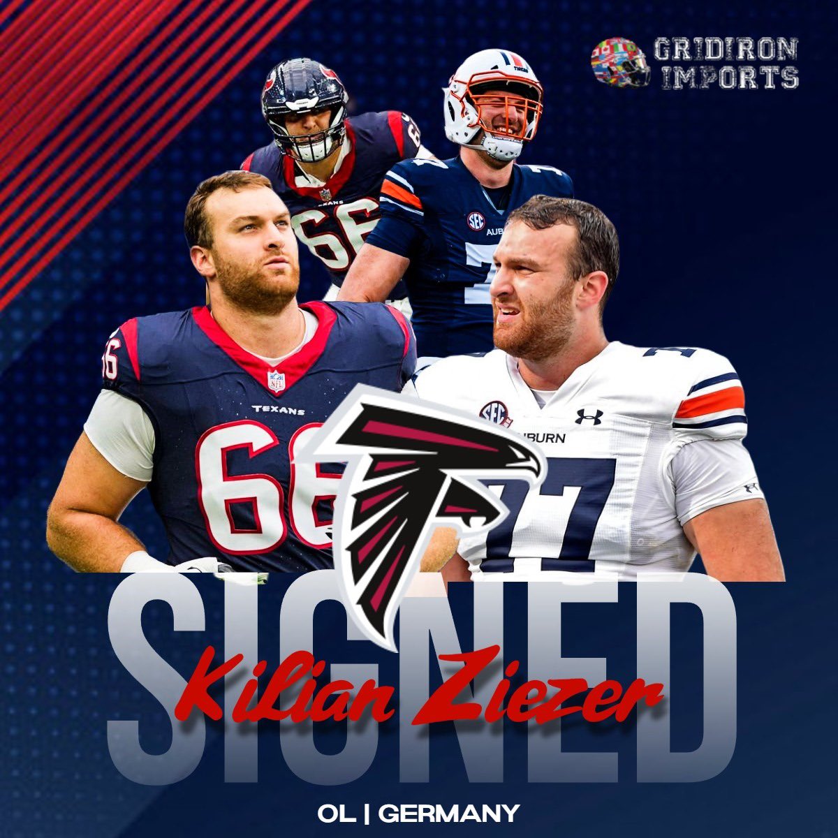 Congrats to long time Family Member <a href="/Kili24_/">Kilian Zierer</a> on signing with the <a href="/AtlantaFalcons/">Atlanta Falcons</a>! From Germany to California to Alabama to Texas to now Georgia, his football journey continues!

<a href="/cocfb/">Cougars Football</a> <a href="/AuburnFootball/">Auburn Football</a> <a href="/AllgaeuComets/">Allgäu Comets</a> <a href="/MunichCowboys/">Munich Cowboys</a> <a href="/BjoernWerner/">Björn Werner</a>
