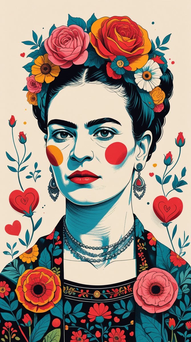 #ValentinesDay #FridaKahlo 🌺🤎
#Wallpaper #mobilewallpapers