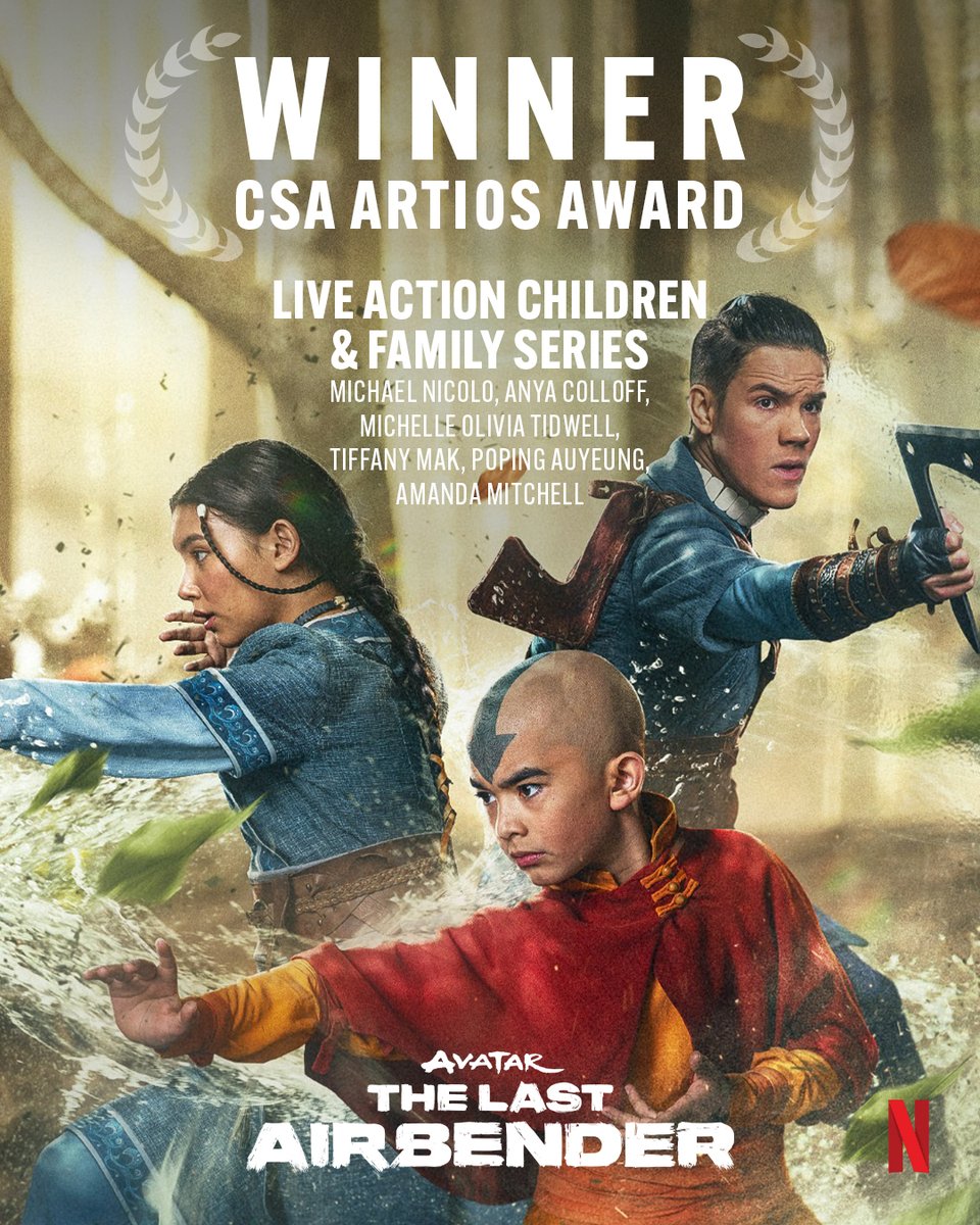 Congratulations are due to the Avatar: The Last Airbender team for their Kidscreen and CSA Artios awards!