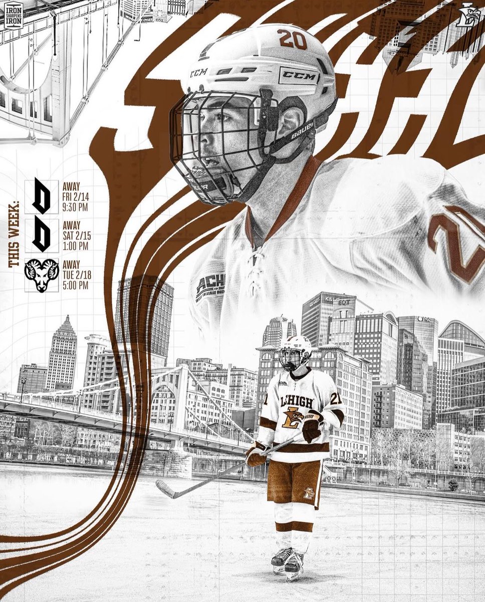 Last trip of the regular season!

Two games in Pittsburgh vs. <a href="/DuqHockey/">Duquesne Hockey</a> Friday and Saturday followed by a mid-week game vs. <a href="/WCUD1Hockey/">WCU Men's Ice Hockey</a> on Tuesday.