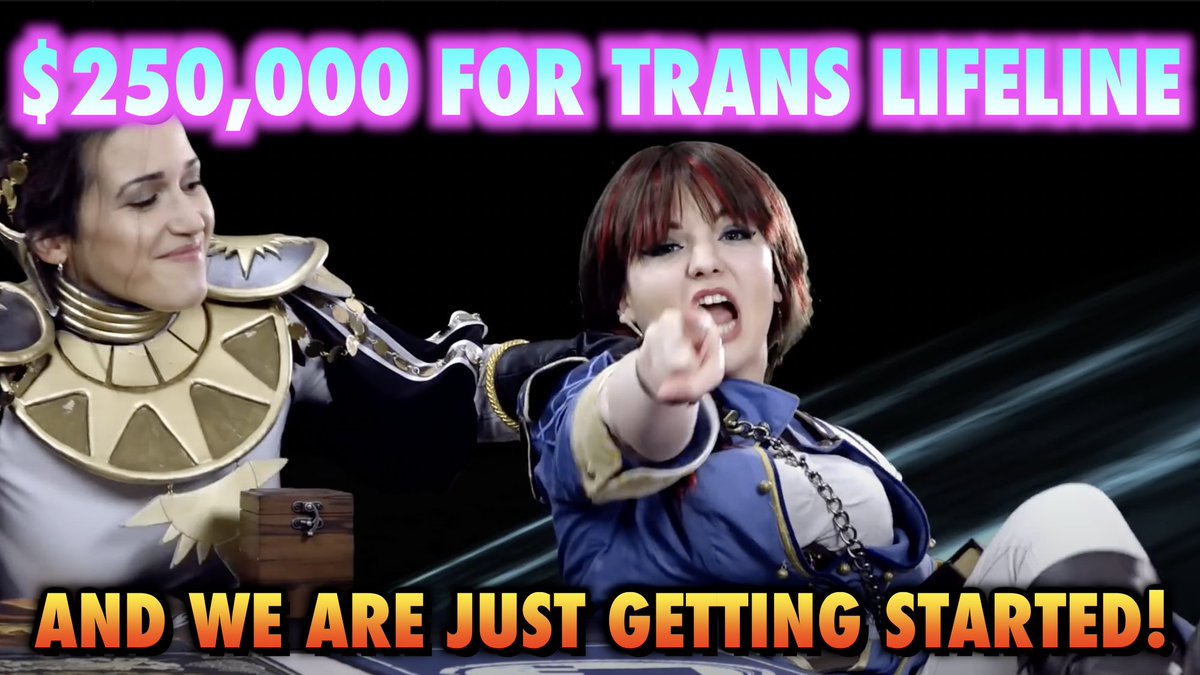 Tolarian Community College (@tolariancollege) on Twitter photo Magic: The Gathering players have now raised over $250,000 for <a href="/TransLifeline/">Trans Lifeline</a>!
And we are just getting started! This community is amazing! You are all working to make a meaningful difference in the lives of so many! THANK YOU!
Let's keep it going! Let's goooooooooooooooo Magic: The Gathering players have now raised over $250,000 for <a href="/TransLifeline/">Trans Lifeline</a>!
And we are just getting started! This community is amazing! You are all working to make a meaningful difference in the lives of so many! THANK YOU!
Let's keep it going! Let's goooooooooooooooo