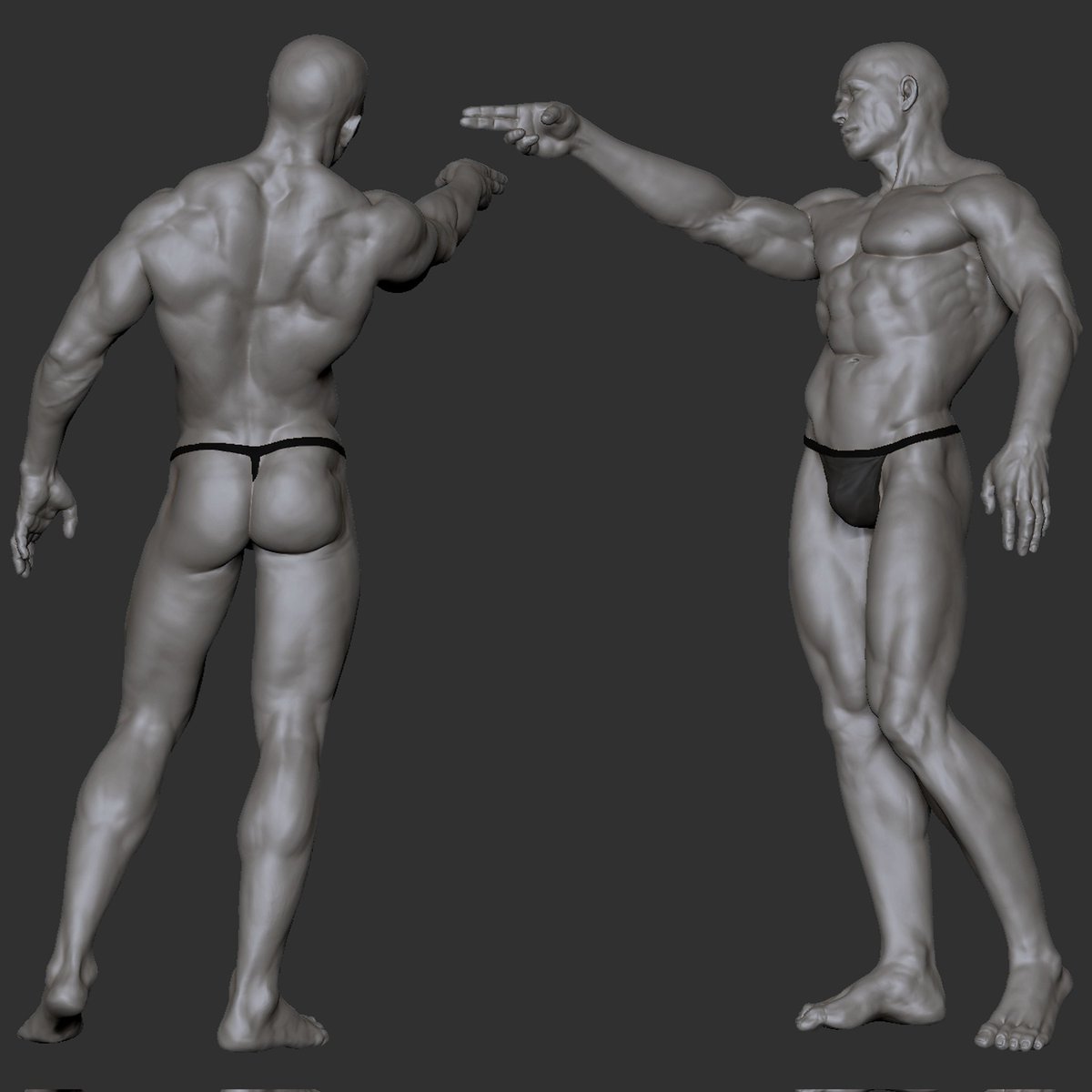 gevzart's tweet photo. another day of not winning the lottery. i guess i have to continue improving my skills instead. shared more here:  https://t.co/PBzSnV8Jid 

#sculpting #anatomy #digitalart #zbrush #practice #3dart #figuresculpture https://t.co/4Pb87IN5ds