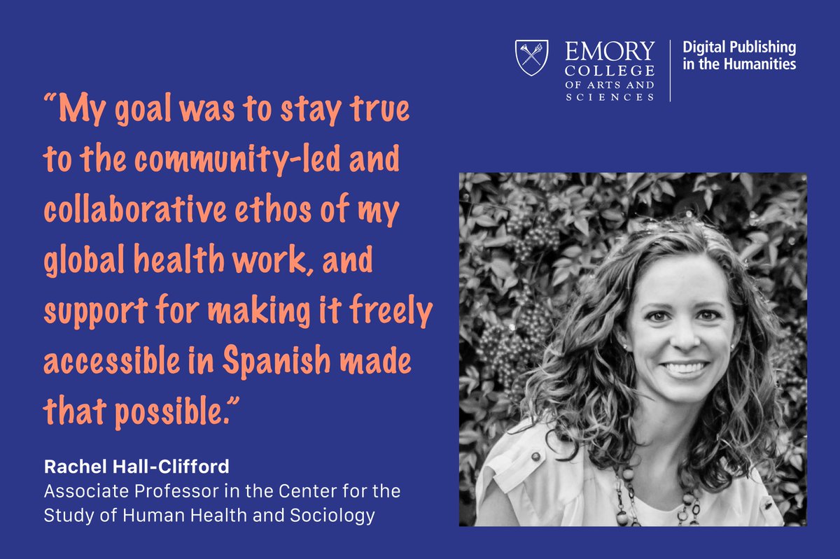 Emory Digital Publishing in the Humanities (@emorydph) on Twitter photo We're proud to share that <a href="/emorycollege/">Emory College</a> Prof. Rachel Hall-Clifford's "Underbelly" (<a href="/mitpress/">The MIT Press @mitpress.bsky.social</a>) is now available #OpenAccess in Spanish! Thanks to our @EmoryCDS partnership, this invaluable work is now a free resource to global changemakers. Learn more ๐bit.ly/41fBT6u We're proud to share that <a href="/emorycollege/">Emory College</a> Prof. Rachel Hall-Clifford's "Underbelly" (<a href="/mitpress/">The MIT Press @mitpress.bsky.social</a>) is now available #OpenAccess in Spanish! Thanks to our @EmoryCDS partnership, this invaluable work is now a free resource to global changemakers. Learn more ๐bit.ly/41fBT6u