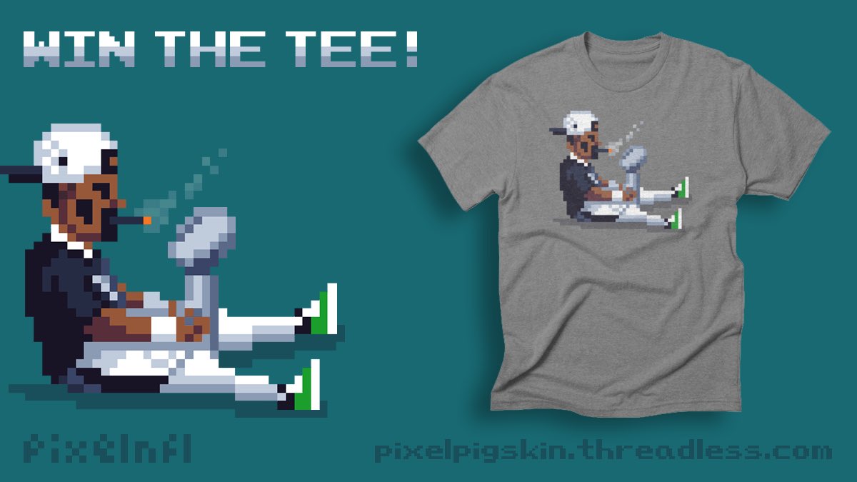 🚨 #pixelnfl T-Shirt Giveaway! 🚨

For a chance to win this tri-blend tee, RT &amp; make sure you’re following us. 

Sizes S-2XL. Closes Monday 3PM ET. We’ll draw 1x winner at random soon after.

Here’s our store if you’d like to see what we have: 🏬 pixelpigskin.threadless.com