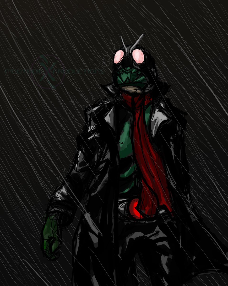 i should really do more of these kamen rider paintings