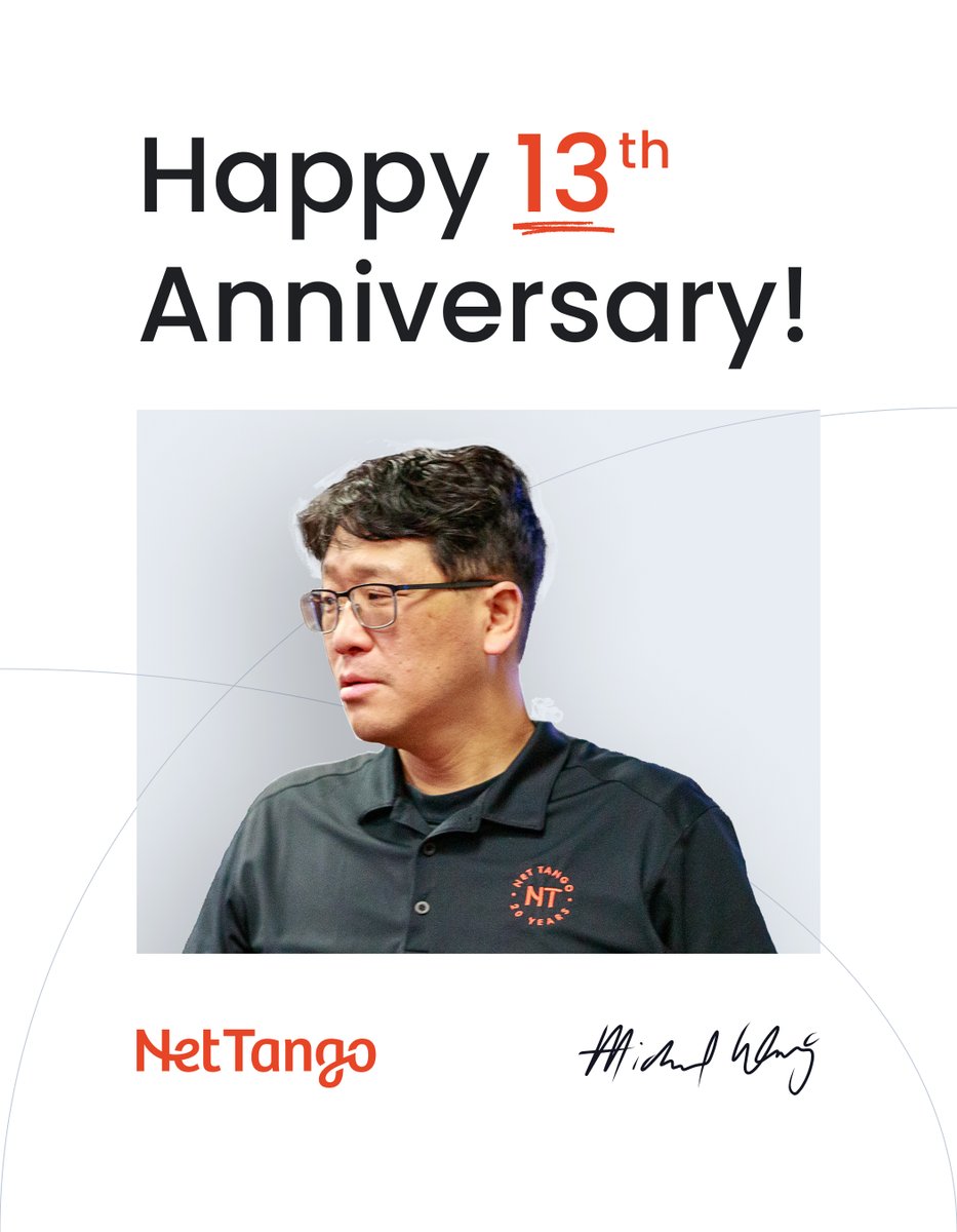NetTango's tweet photo. Today, we celebrate an incredible milestone for an exceptional team member. Over the past 13 years, Michael's contributions have been nothing short of extraordinary. You've been a cornerstone of our success, and your dedication and expertise have helped shape our organization. https://t.co/d1ZAHOf9hC