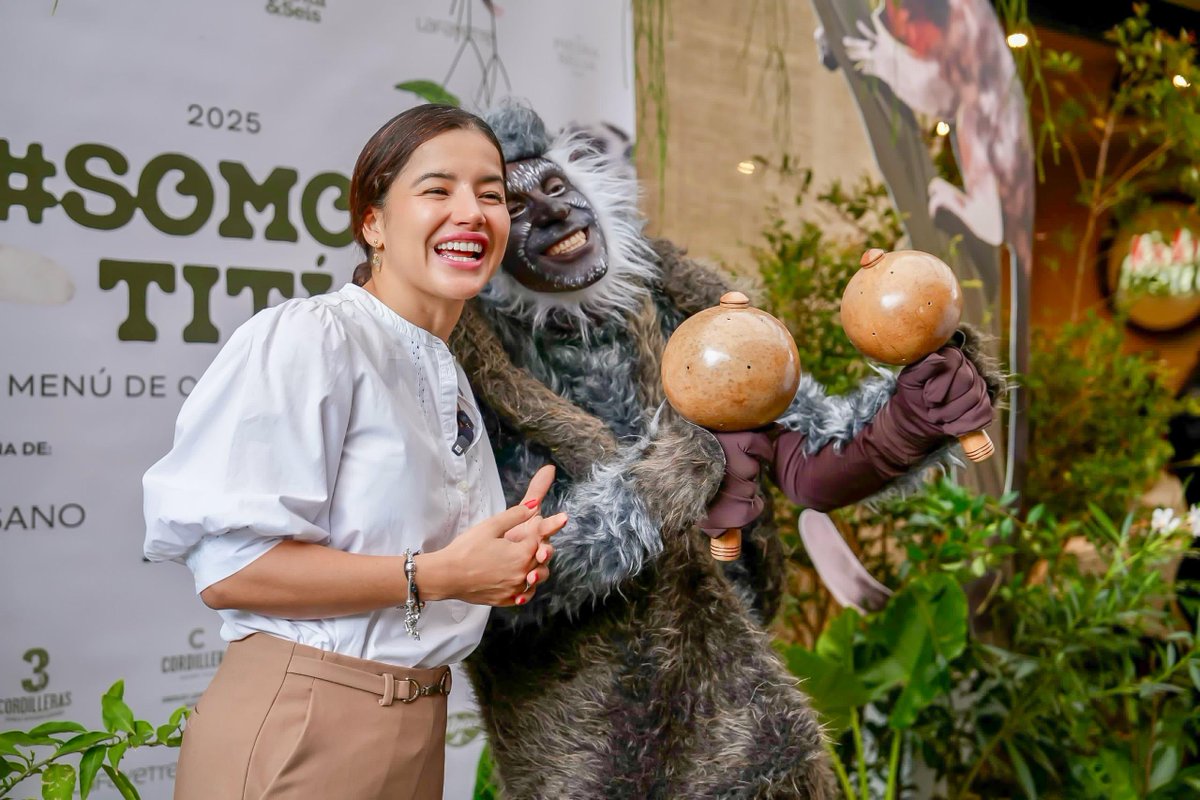 Corantioquia's tweet image. #ConectadosPorElTití | Nos sumamos a la campaña de Parmessano 🧀 y Todo Fresa 🍓 para preservar el mono tití gris 🐒, estrategia que implementa anualmente la cadena de restaurantes; a favor del cuidado de las especies de fauna silvestre en peligro de extinción⚠️. 

Para este 2025