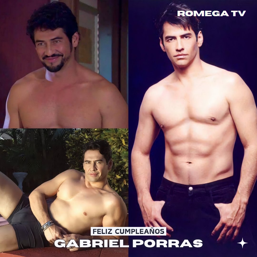 Feliz cumpleaños, Gabriel Porras!🥳 #GabrielPorras celebra su cumpleaños  47, es un actor mexicano, más conocido por sus trabajos en telenovelas.  Comenzó su carrera artística en la telenovela #TresVecesSofía. En 2024  participa en, image size:1080x1080