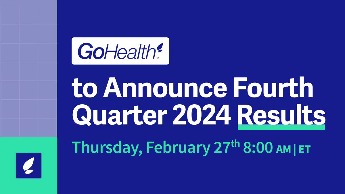 GoHealth (NASDAQ: $GOCO) to Announce Fourth Quarter 2024 Results on February 27, 2025. 

For more information, read our latest press release: bit.ly/3QjLkeA