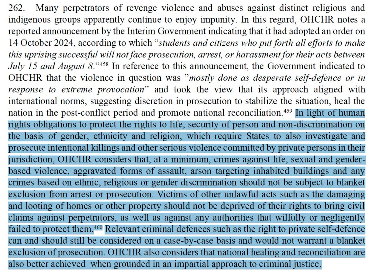 ShahAdaanU's tweet photo. 3/12  In light of these comments from the interim government, the UN’s statement in the report can be boiled down into the following five layers: 👇 https://t.co/wusuhmbNo4