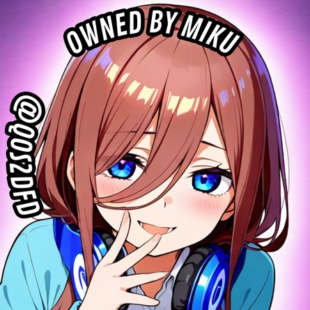 QOS2DFD's tweet photo. You want to show everyone that I own you? 
No problem, now there are 2 designs of profile pictures and banners to show everyone that you are Miku owned. #MikuWins https://t.co/3L8B05qeoO